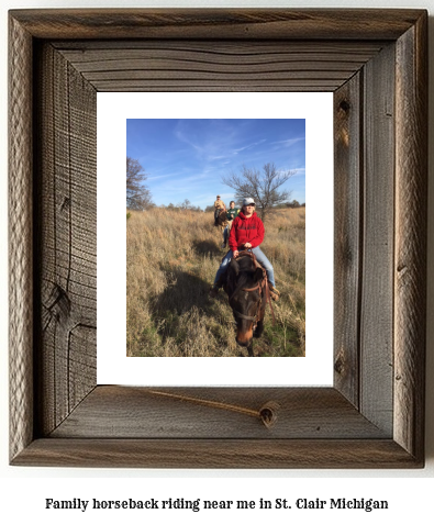 family horseback riding near me in St. Clair, Michigan